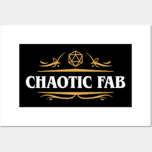 Chaotic Fab Tabletop Roleplaying RPG Gaming Addict Posters and Art